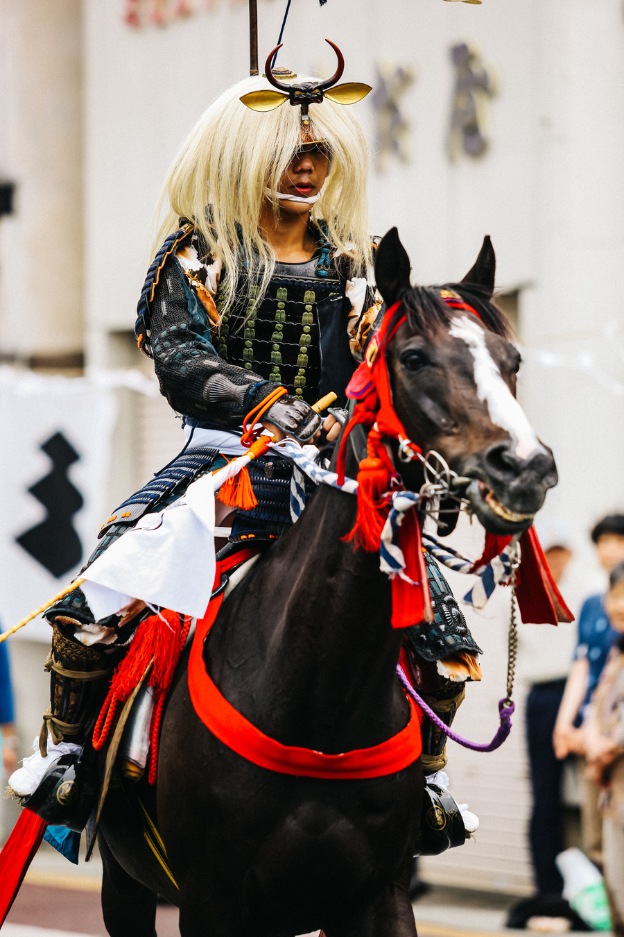 Samurai Rides a Horse at Nomaoi